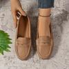 Fashion Spring New Flat Shoes Women's Fashion Round Head Deep Mouth Soft Sole Anti-slip Wear-resistant Single Shoes