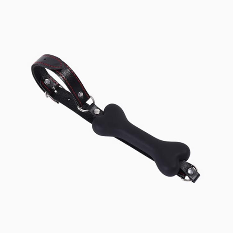 Silicone Dog Bone Mouth Gag for Erotic Tease and Foreplay - Unisex Adult Toy