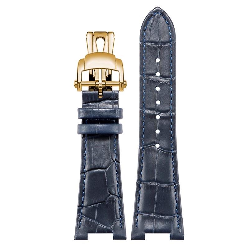 Для серии Patek Philippe Nautilus Настоящий Кожаный Ремешок для Часов с 25-мм Коровьей Кожей 5711 5712G Мужские Премиум Ремешки