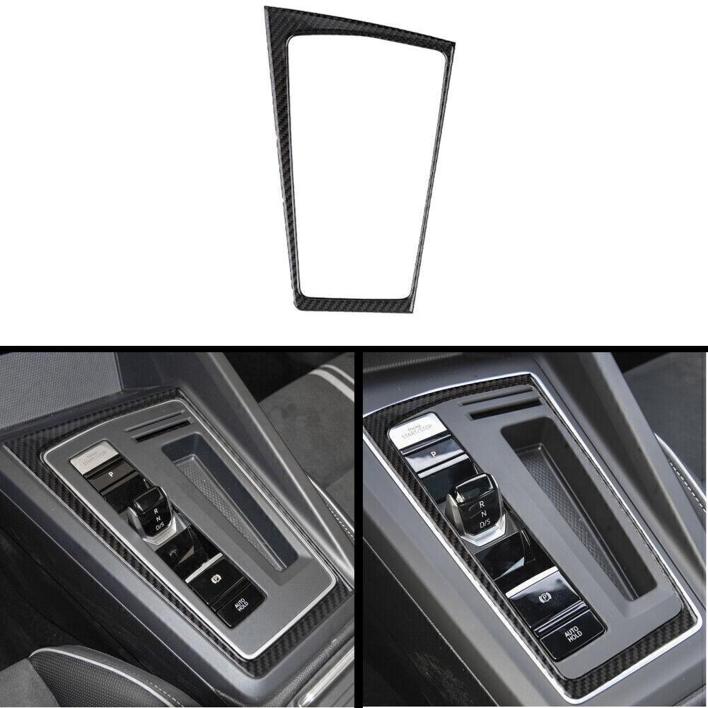 Interior Gear Shifter Side Frame Carbon Fiber Trim For VW Golf 8 MK8 GTI -21