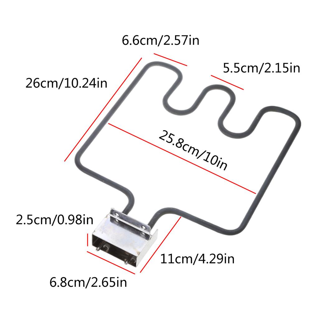 Замена нагревательного элемента гриля Электрическая коптильня Регулируемый термостат Шнур Регулятор 1500 Вт Металлический нагревательный элемент