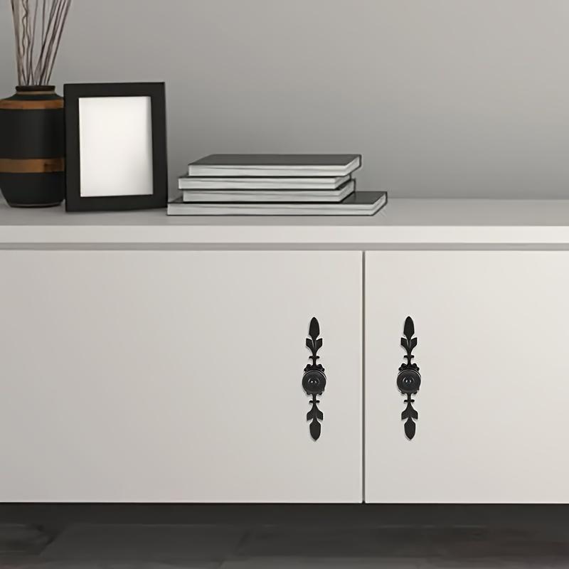 4 шт. одноотверстие с этикеткой ручки винтажный стиль алюминиевые дверные ручки с винтами для дверей шкафов ящиков обувных шкафов корпусной мебели фурнитура