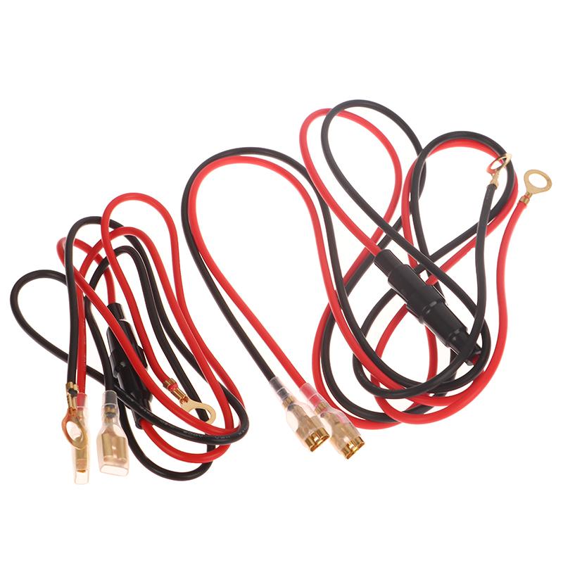 Кабель USB-зарядного устройства 60/100/150 см, жгут проводов прикуривателя с предохранителем 10 А для ремонта автомобиля, морского мотоцикла, квадроцикла, автофургона