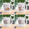 Panda Bear Bubu Dudu Coffee Milk Cup Cups and Mugs Free Shipping Thermo Coffee Cup To Carry Mug Ceramic and Pottery Drinkware