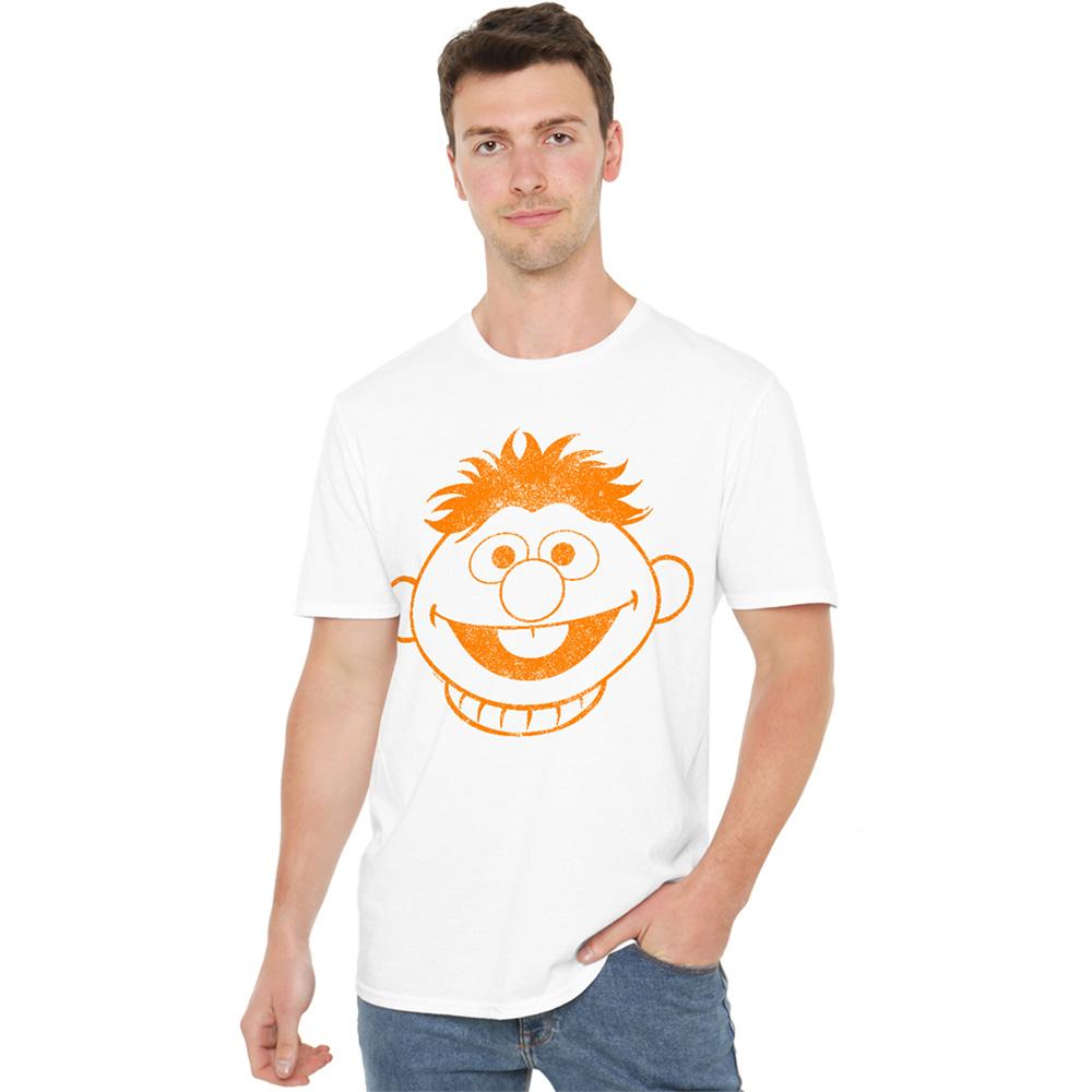 Sesame Street Unisex Adult Ernie Mono T-Shirt