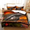 3D Printed Bird Duvet Cover Set for Boys Girls Wild Animal Print Polyester Bedding Set Parrot Series  Duvet Cover Bed Set