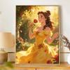Disney Beauty and the Beast Belle Rose Diamond Paint Painting Art Kit Handmade DIY5D Home Decor Gift