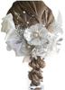 Lomeri Pearl Shower Ribbon Anemone Hair Ornament Dried Flower White Coming of Age Ceremony Furisode Wedding Graduation Ceremony L14 [Lomeri] (Silver)
