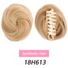 LUPU Girl's Chignon Natural Black Brown Straight Messy Bun For Women And Kids Donut Roller Hair Bun