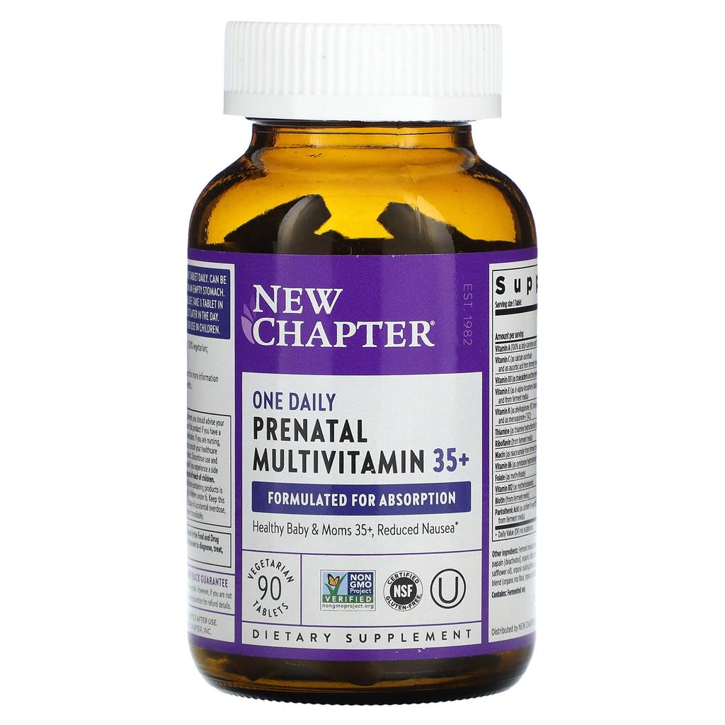 One Daily Prenatal Multivitamin 35+, Veggie Tablets, 90 Tablets