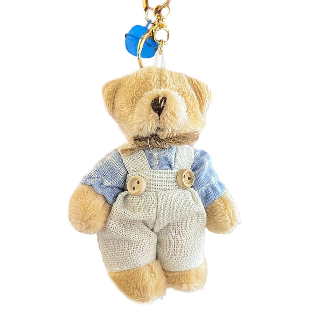 Милый плюшевый брелок-мишка, мягкие игрушки, брелок-подвеска, пушистый шарм для кошелька, рюкзака, сумочки