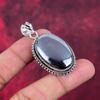 Shungite Pendant, 925 Solid Sterling Silver Gemstone Jewelry, Handmade Pendant, For Thanksgiving