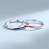 Sterling Silver Couple Couple Rings Temperature-Sensitive Color-Changing Simple Special-Interest Design S925 Silver Opening Adjustable Ring