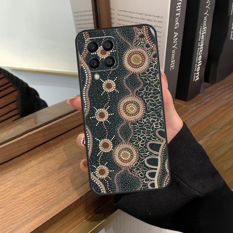 Aboriginal Art Print Case For Samsung Galaxy M31 M21 M11 M20 M23 M54 M14 M34 M13 M52 M32 M12 M16 M36 M56 M15 M55