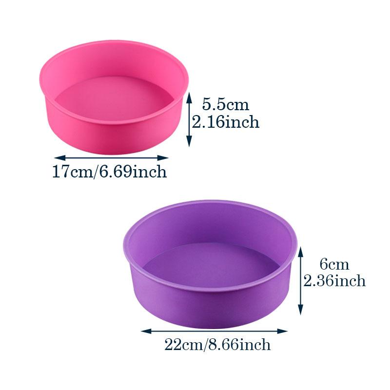 6/8 дюймов круглая силиконовая форма для торта антипригарное покрытие противень для торта многоразовая форма для выпечки инструменты для выпечки кухонные принадлежности