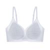 Ice Silk Seamless Underwear Breathable Thin Skin-friendly Breast Summer Antibacterial Ultra-thin Small Breasts Gathering Hole Cup Bra