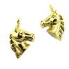 [P8199] - Gold 'Licorne My Unicorn' Handcrafted Earrings - 10x10 Mm