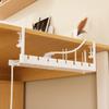 No Drilling Retractable Cable Storage Rack Space Saving Metal Cable Tray  for Home