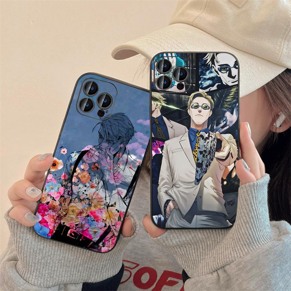 Чехол для телефона Kento T-Nanami J-Jujutsu K-Kaisen Для IPhone 16,15,14,13,12,11,XS,XR,X,8,7,Pro,Max,Plus,mini Силиконовый Черный Чехол