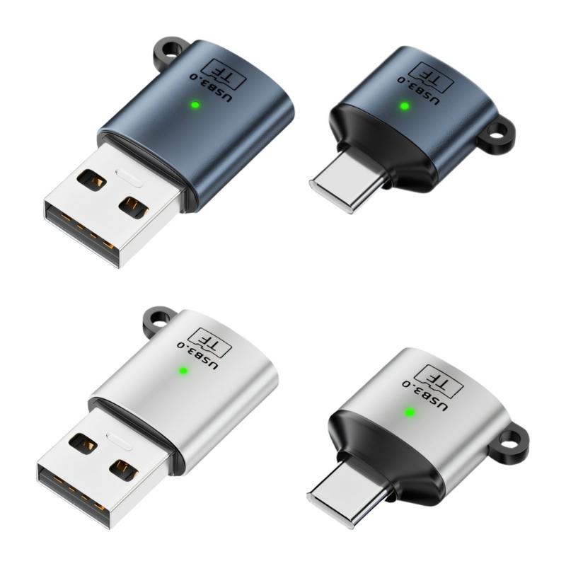 Универсальный USB 3.0 Type-C кард-ридер для карт TF с металлическим корпусом для смартфонов и компьютеров. Быстрая передача данных