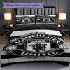 Manchester Emblem Background Bedding (1 * Duvet Cover + 2 * Pillowcase, Without Core) 2D Flat Christmas Birthday Gift Duvet Cover and Pillowcase