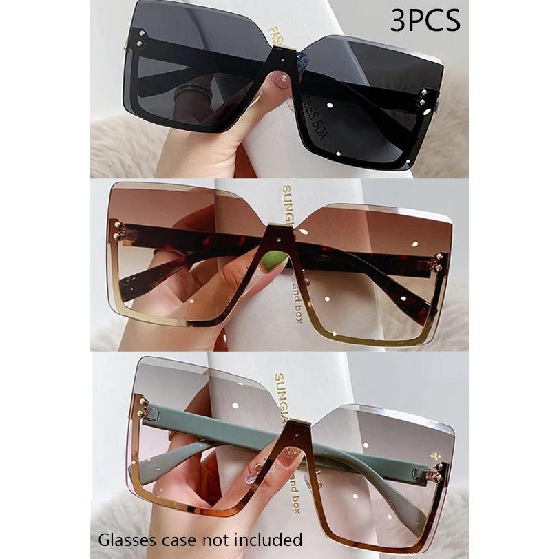 New European And American Style Half-frame Metal Sunglasses Fashion Slim Women's Sunglasses Anti-uv Glasses