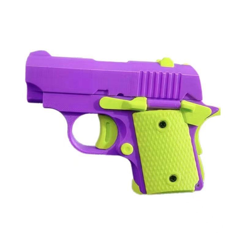 Mini 3D Model Gun 1911 Children's Toy Gun Kid's Toy Gun Non-Firing Bullets Toy Gun Rubber Band Launcher Collection Gift 1PC