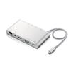 Elecom Docking Station PD 30cm Silver [Charging Type-C/USB3.0/miniDisplay/HDMI/D-sub/3.5/SD+microSD/LAN] DST-C08SV