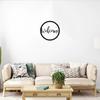 1pc Welcome Round Sign - Elegant Metal Wall Art - Black Circular Sign for Home Decor - Stylish and Durable Metal Welcome Sign