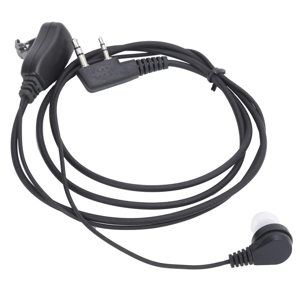 Walkie Talkie Earpiece Durable Denoise Headphone with Earplug Air Duct for Baofeng UV5R