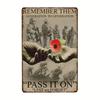 Rustic Retro Metal Tin Sign War Poster Gift For Veterans Remember Them Generation To Pass It On Lest We Forget Kitchen Vintage B