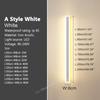 Modern Waterproof outdoor Long Strip LED wall lamps IP65 Aluminum Wall Light Garden porch Sconce Lights 110V 220V wall washer