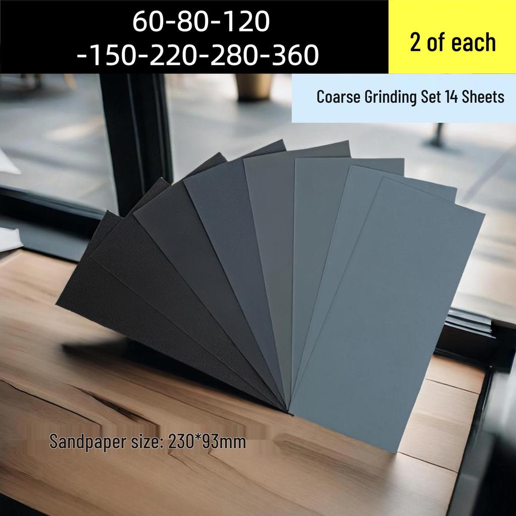 Набор листов для мокрой и сухой шлифовки для автомобильной краски, деревообработки и стен
