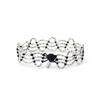Браслет MORO JEWELLERY LUMIN, Черный и СЕРЕБРИСТЫЙ - M