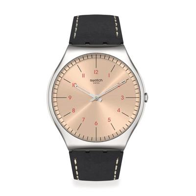 Часы SMART STITCH SKIN Irony 42 SS07S118 Black [Swatch] Мужские