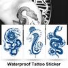 Body Tattoo Temporary Tattoos Easy To Use Transferable Tattoos Long Lasting Non-irritating Herbal Snake Temporary Tattoo Sticker