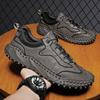 Men's Genuine Leather Shoes Spring and Autumn New Style Sports Running Shoes