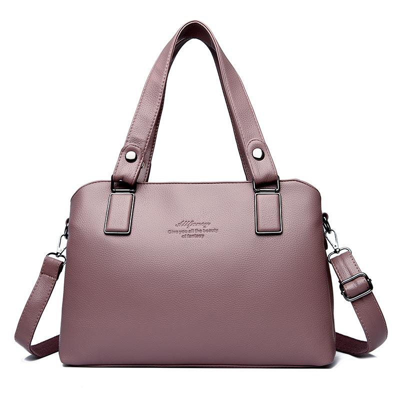 Простая и стильная сумка-тоут через плечо, сумка-мессенджер