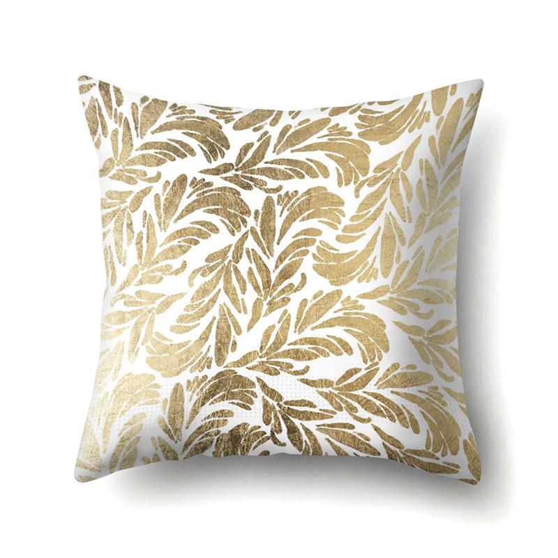 Polyester Pillow Case Automobile Decoration Home Printed Pillow Case Waist Cushion Cover Car Cushion Head Cushion Cover