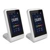 TOAMIT Toa Sangyo CO2 Manager Carbon Dioxide Concentration Meter CO2 Sensor Spread Prevention Alert Function Rechargeable Tabletop Temperature and