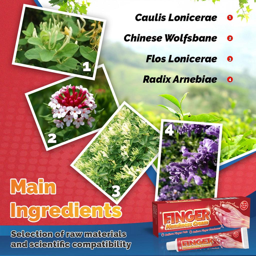 Крем для местного применения от онемения пальцев, мазь для ухода за руками