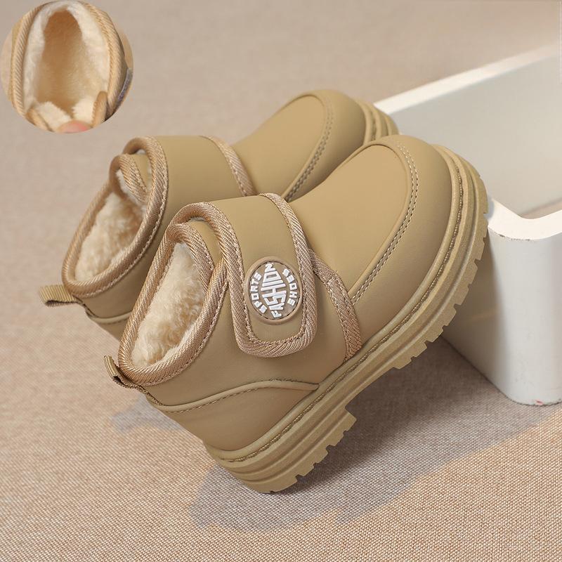 Botas Para Niña Children Shoes Simple Velvet Warm Cotton Shoes Designer New Anti Slip Girl Sneakers Waterproof Baby Snow Boots
