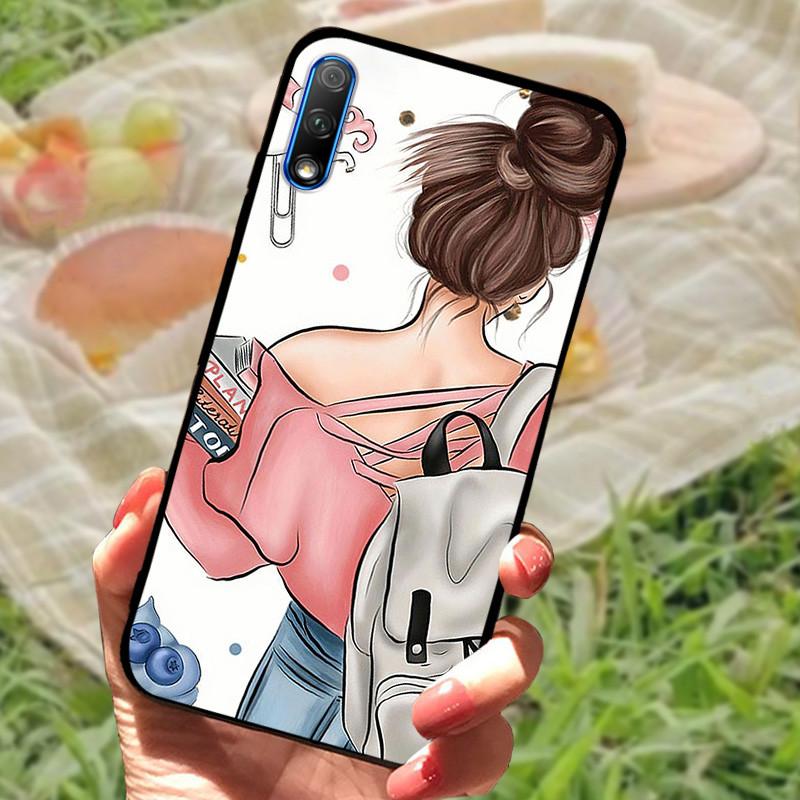 Чехол-бампер для Honor 9X Cover Honor9X Китай Силиконовый Мягкий Мраморный Черный Funda Coque для Huawei Honor 9X Pro Полностью Защитный