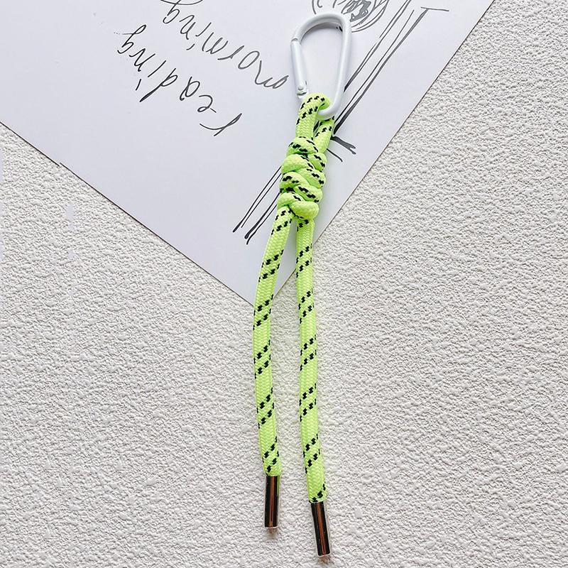 Нейлоновый брелок из плетеной вручную веревки, Y2K мода, подвеска для сумки, украшение, сделай сам, красочная подвеска, подарок