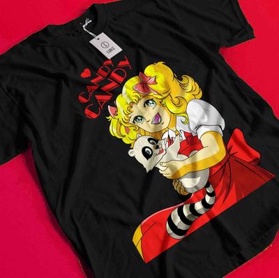 Футболка Candy Candy Сёдзё Риёко Кавайная Рубашка Ikedarose Версальская Унисекс Футболка BB871