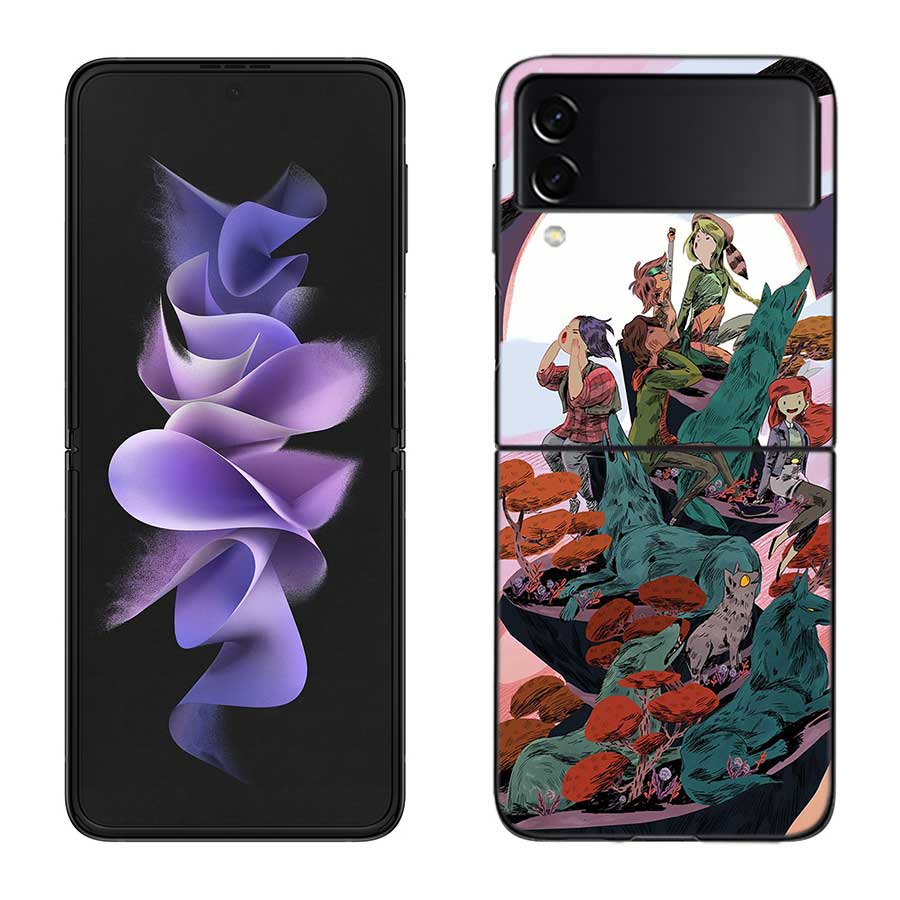 L-Lumberjanes Phone Case For Samsung Z Flip 7 6 5G Galaxy Z Flip 5 4 3 Black Hard Cell Cover Luxury PC Shell Coque