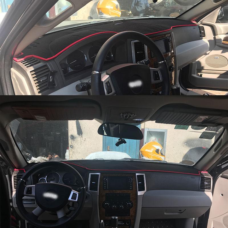 Для Jeep Grand Cherokee III 2006-2010 Dashmat крышка приборной панели приборная панель солнцезащитная накладка украшения