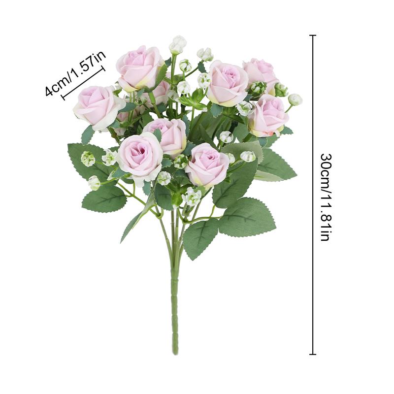 Simulation Roses Artificial Flowers Bouquet Wedding Party Home Decorations Photography Props