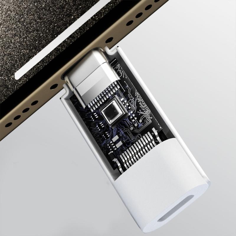 Адаптер для наушников USB C на 8-контактный Разъемы USB Type-C (папа) на 8-контактный (мама) для сотового телефона, планшета, без зарядки