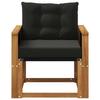 Outdoor Center Sofa Solid Acacia Wood Natural